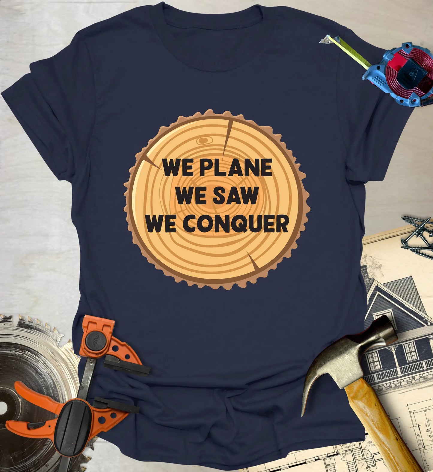 Plane Saw Conquer T-Shirt