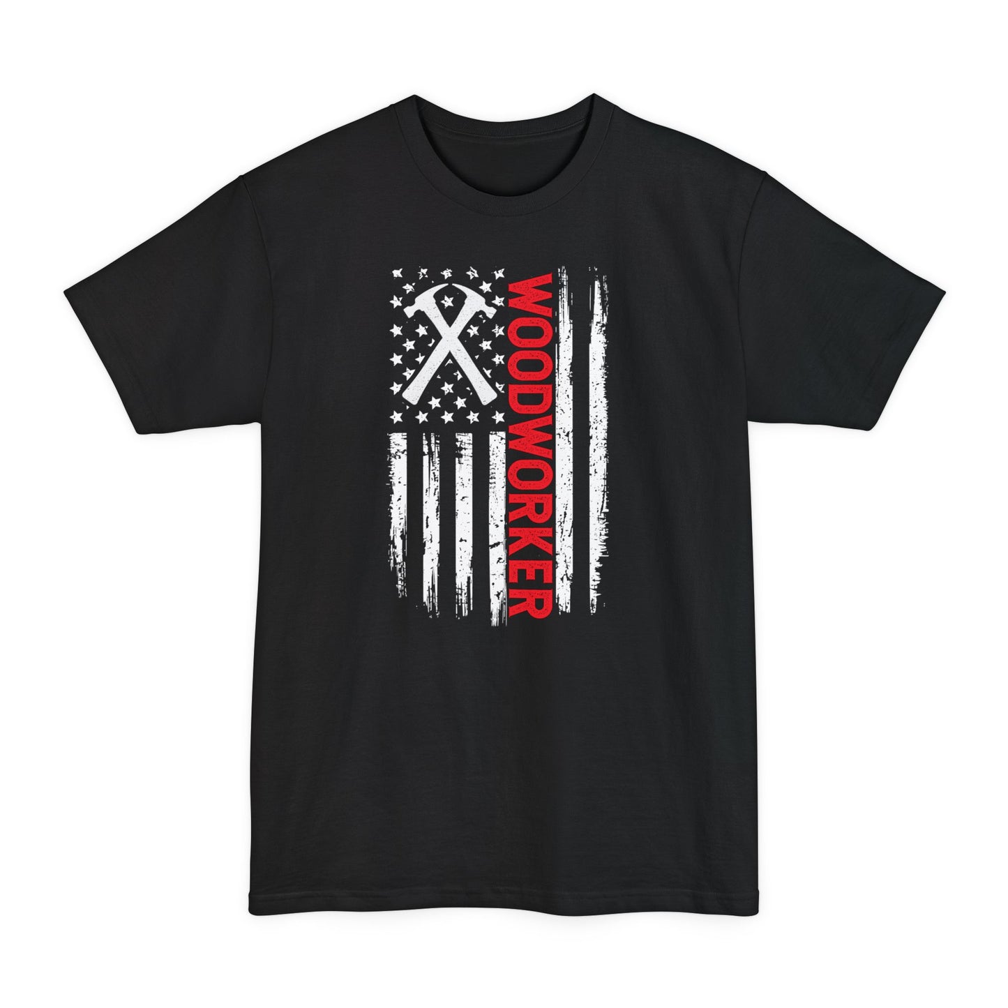 American Flag Woodworker - Unisex Tall Beefy-T