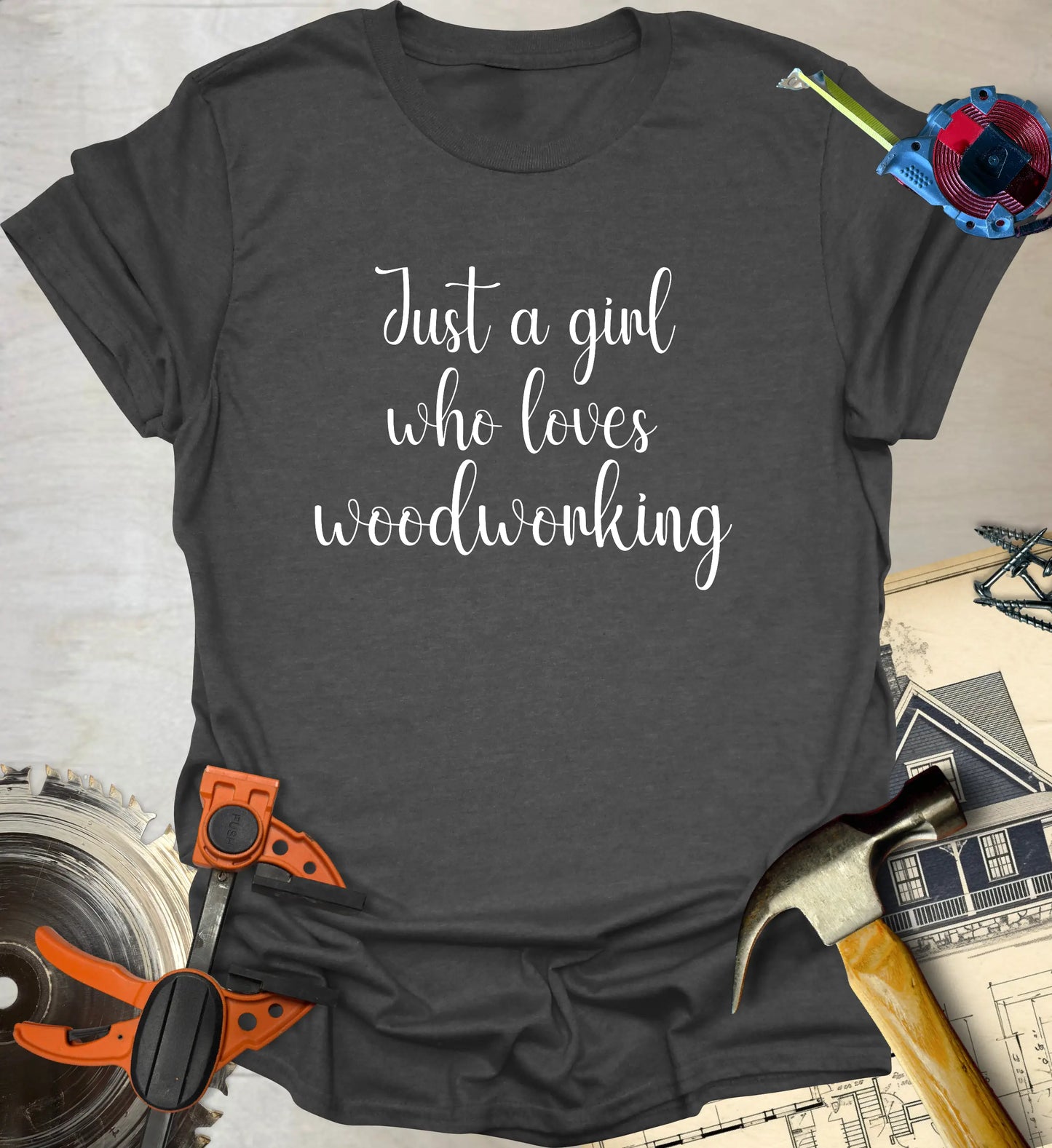 Girl Loves Woodworking T-Shirt