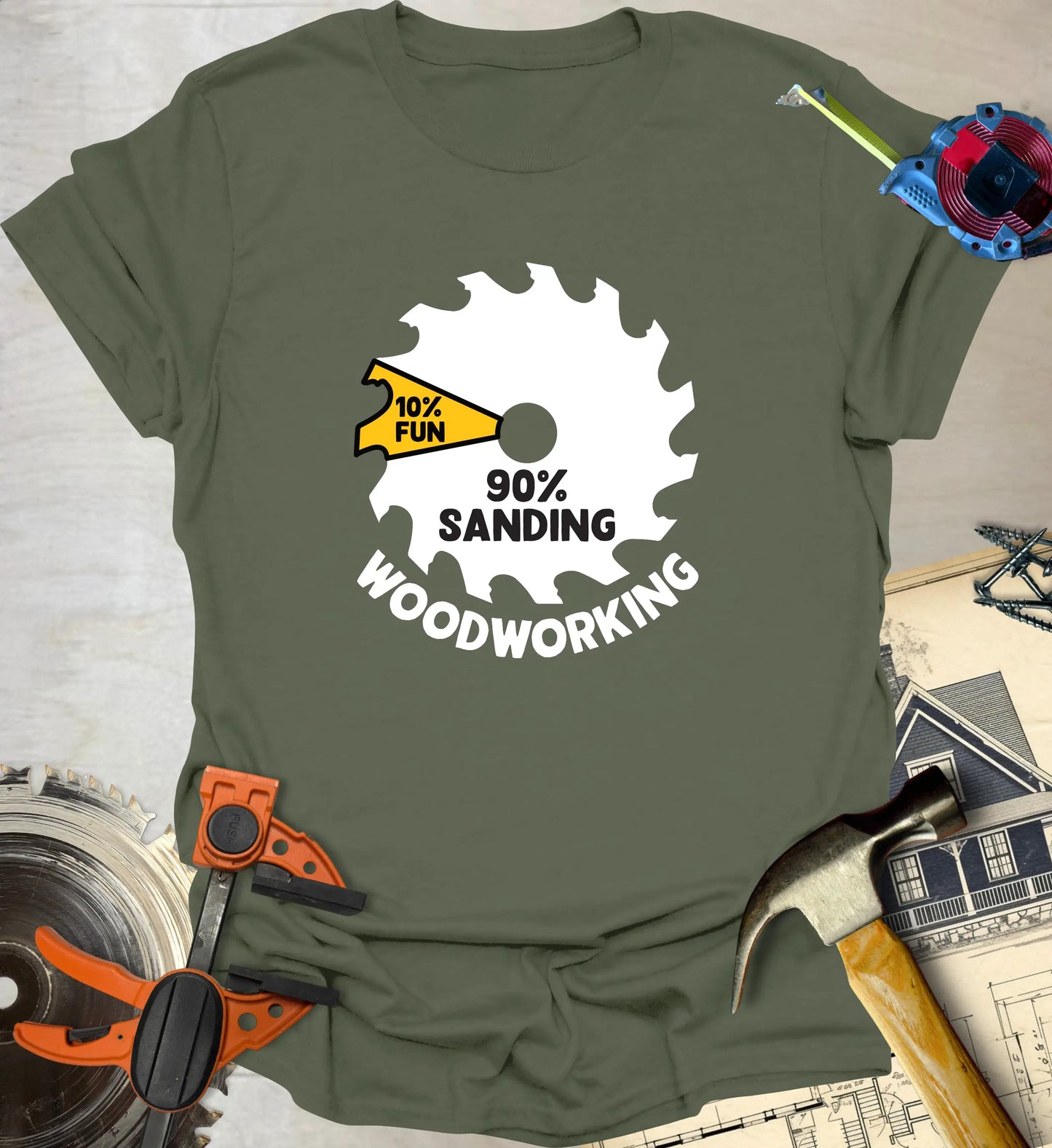 10% Fun 90% Sanding T-Shirt