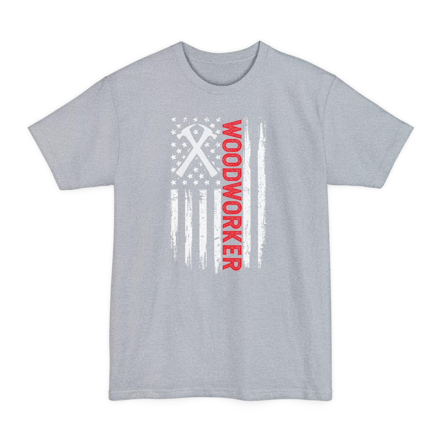 American Flag Woodworker - Unisex Tall Beefy-T
