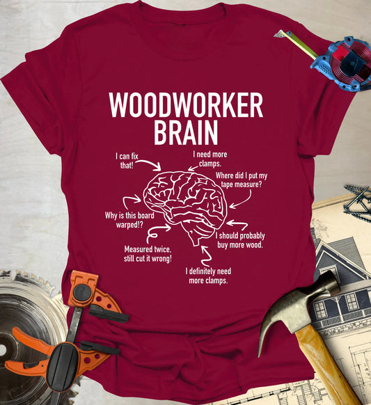 Woodworker Brain T-Shirt