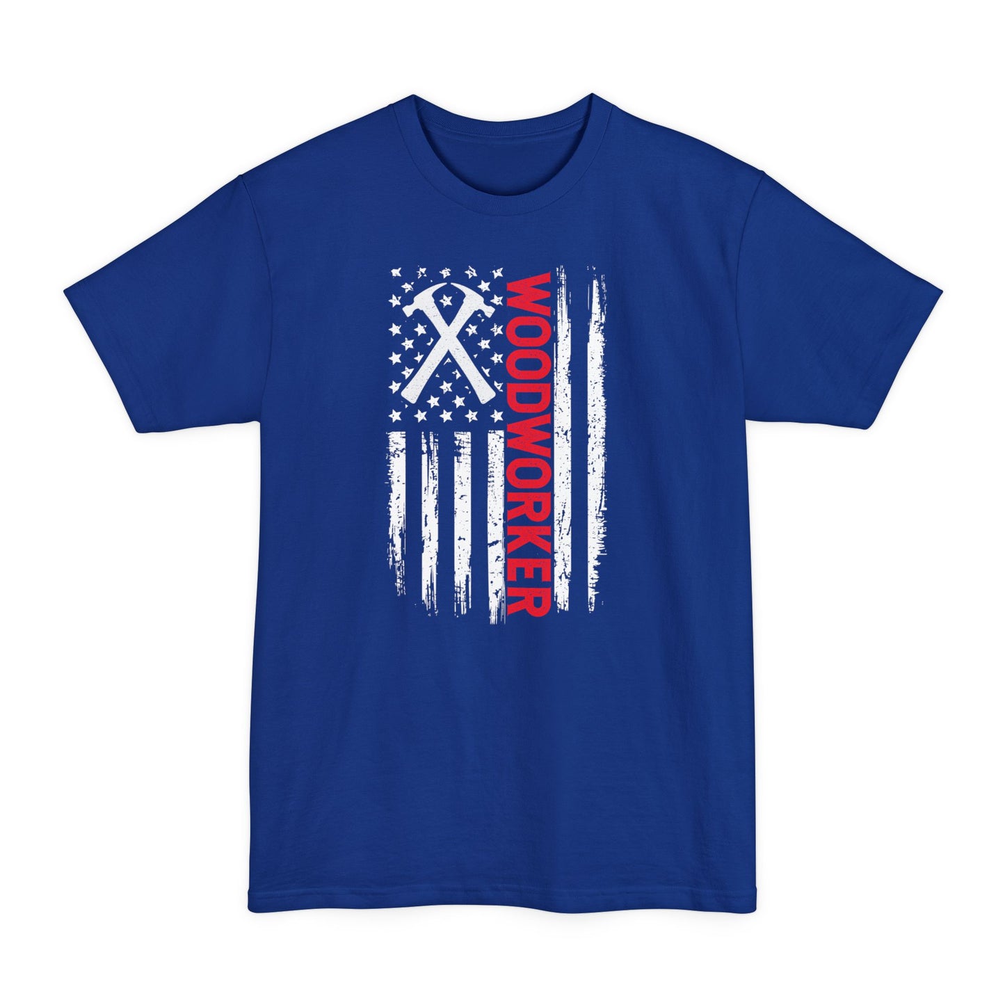 American Flag Woodworker - Unisex Tall Beefy-T