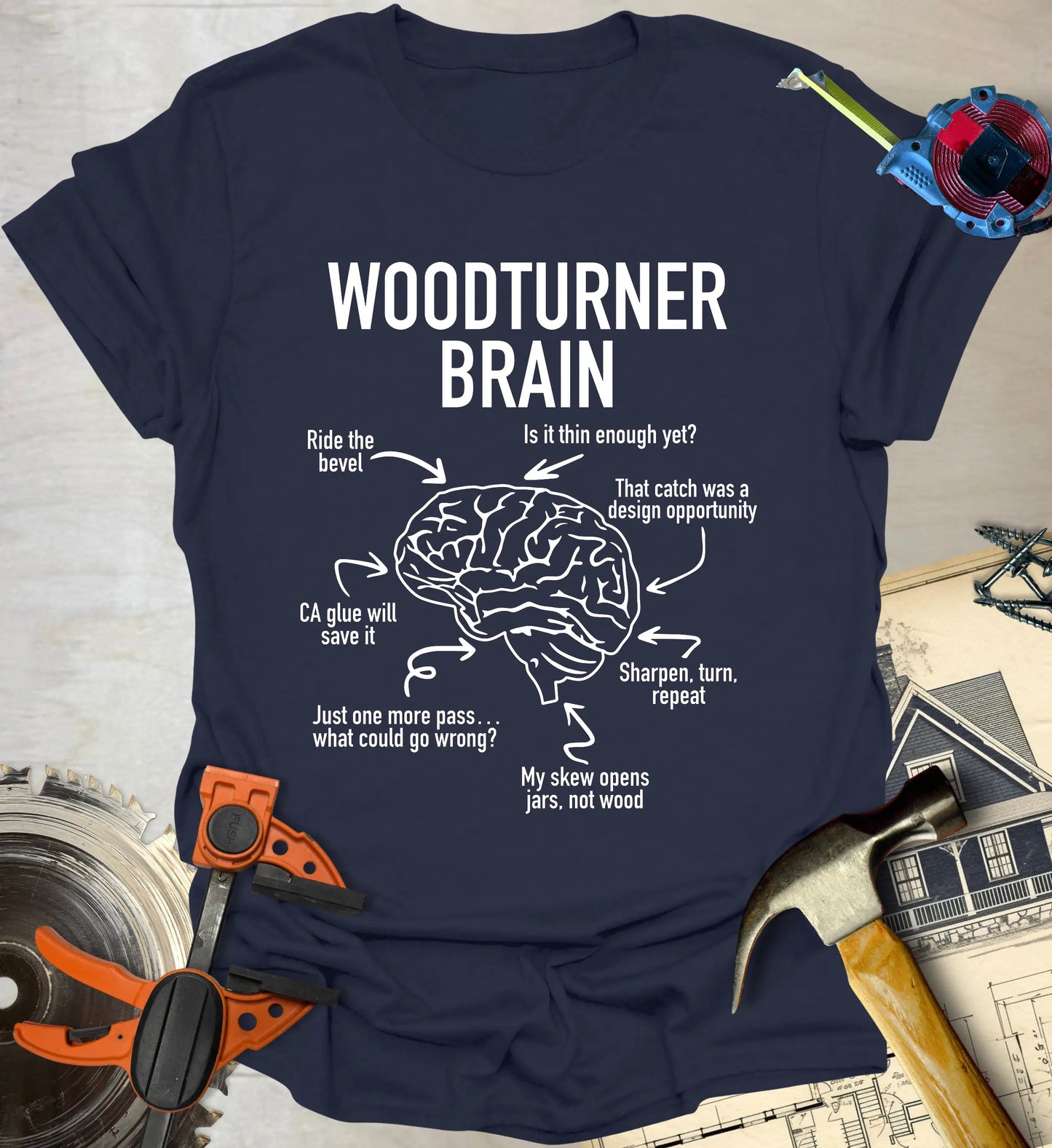 Woodturner Brain T-Shirt