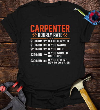 Carpenter hourly rate