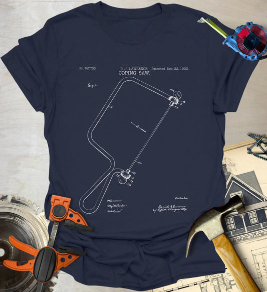 Coping Saw Patent T-Shirt