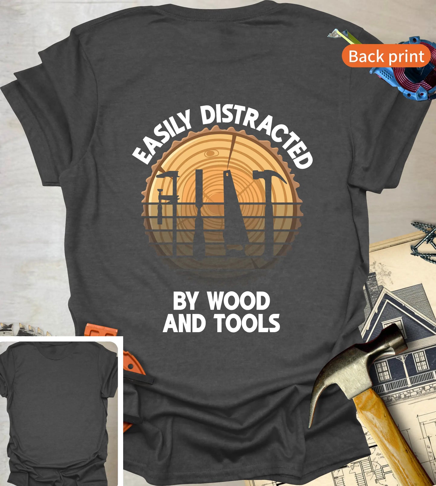 Easily Distracted Back T-Shirt