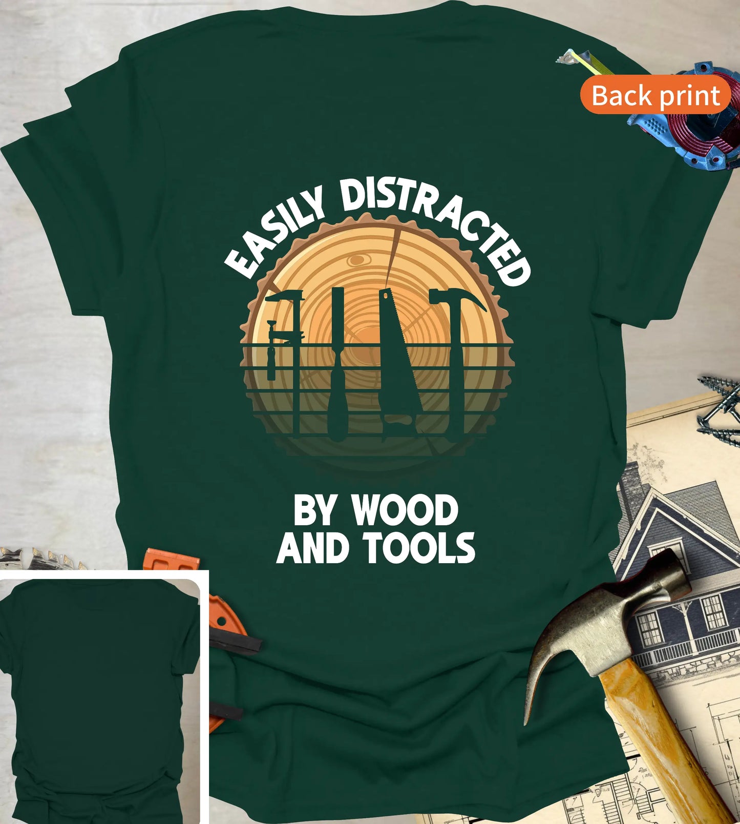 Easily Distracted Back T-Shirt