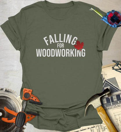 Falling for Woodworking T-Shirt