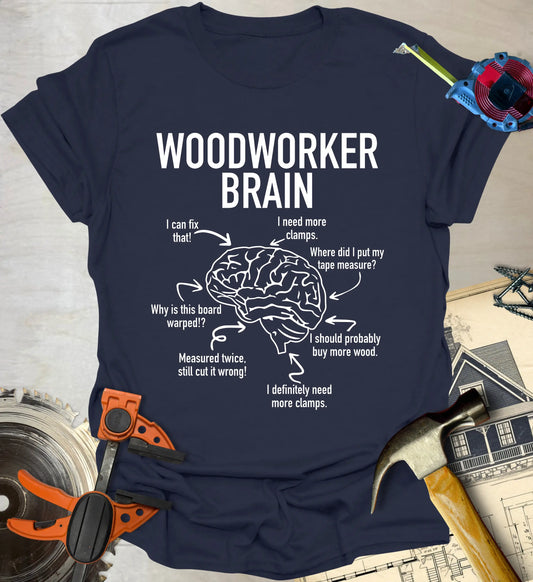 Woodworker Brain T-Shirt