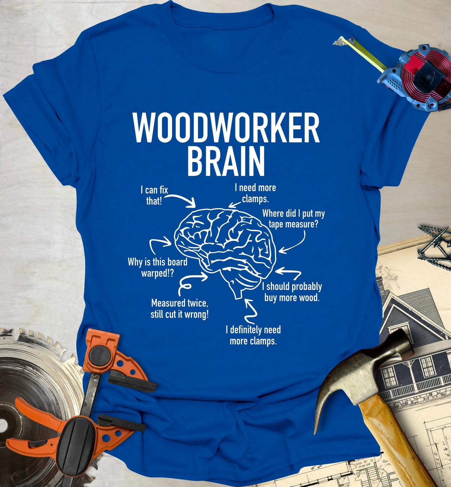 Woodworker Brain T-Shirt