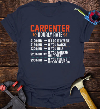 Carpenter hourly rate