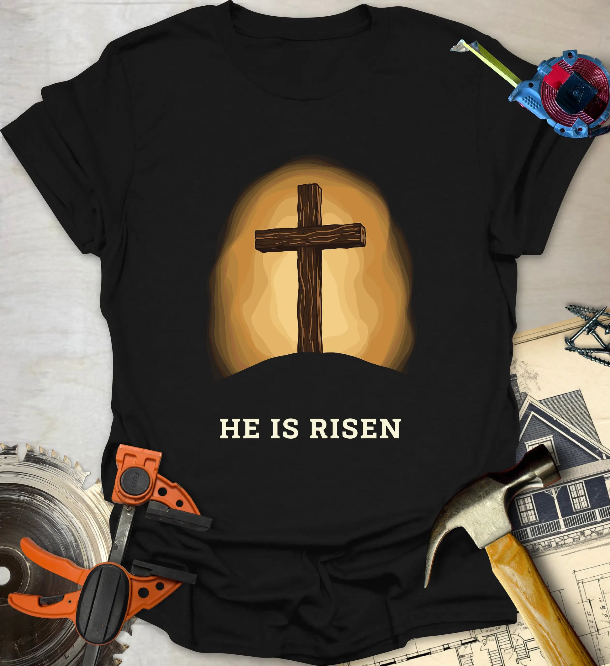 He Is Risen - Black