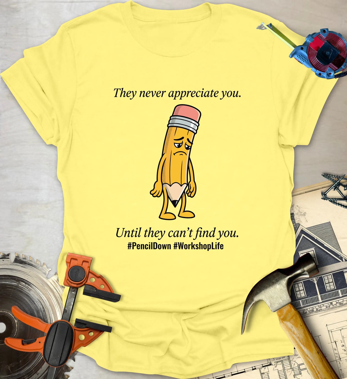 Pencil Down - Cornsilk