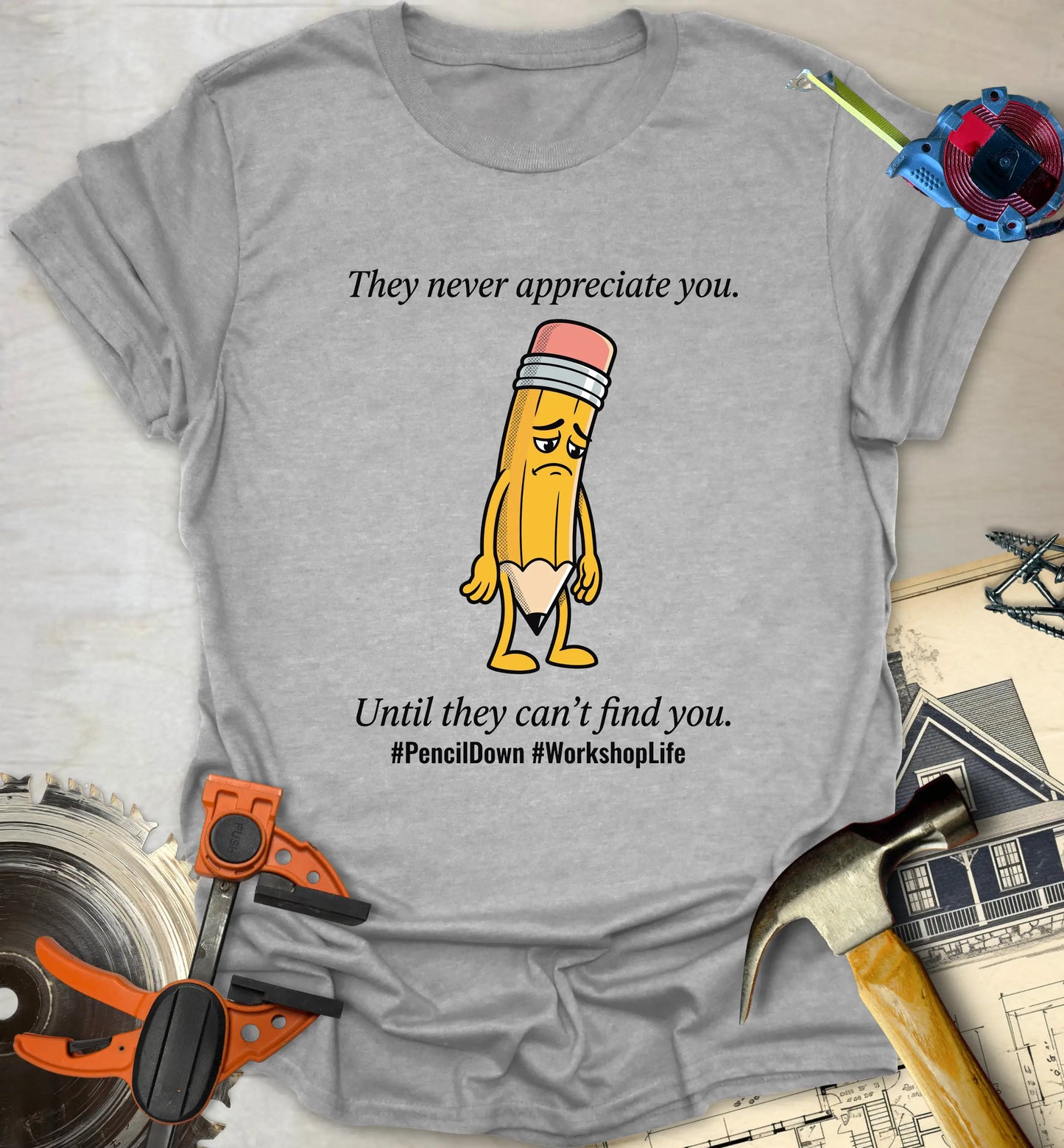 Pencil Down - Sport Grey