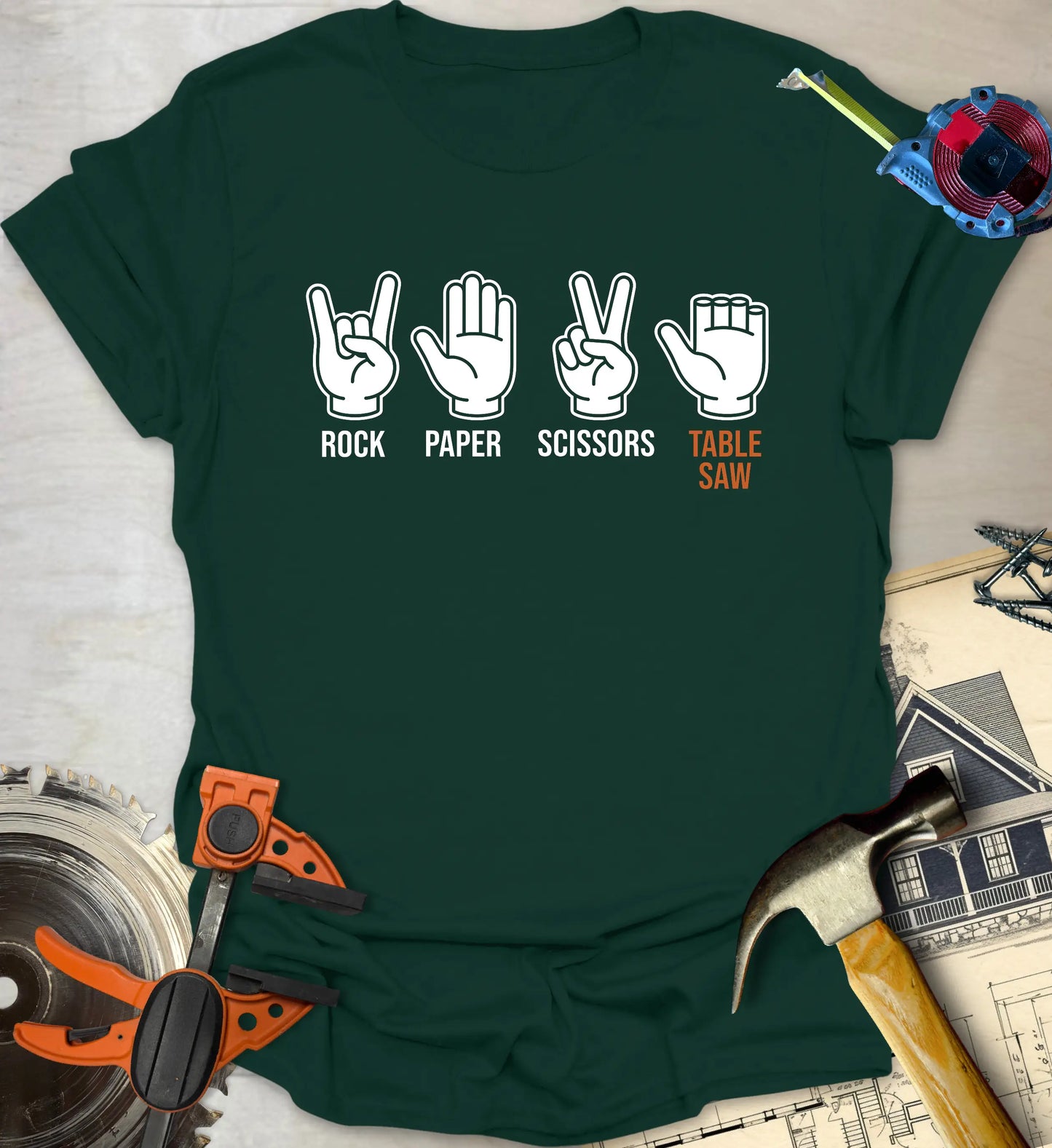 Rock Table Saw - Forest Green