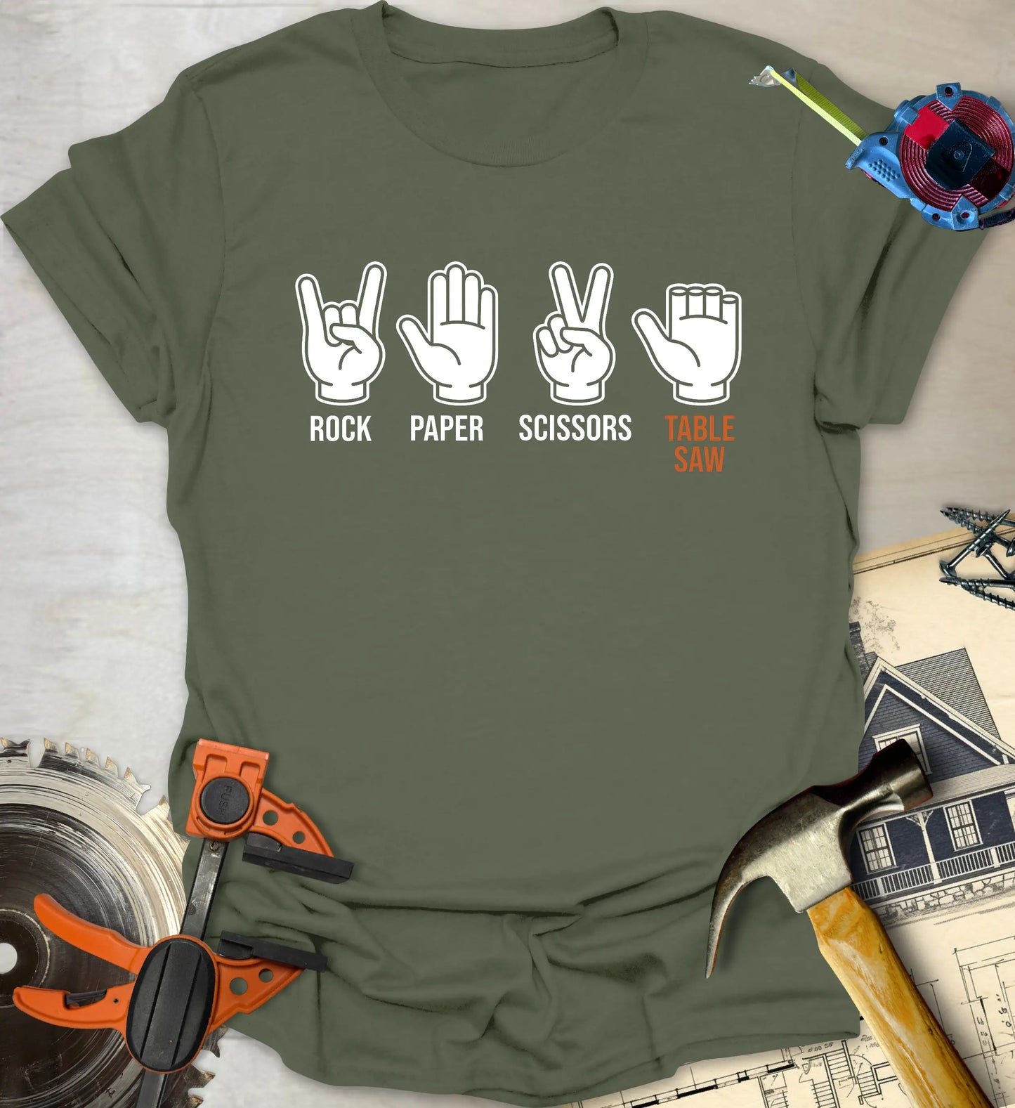 Rock Table Saw - Military Green