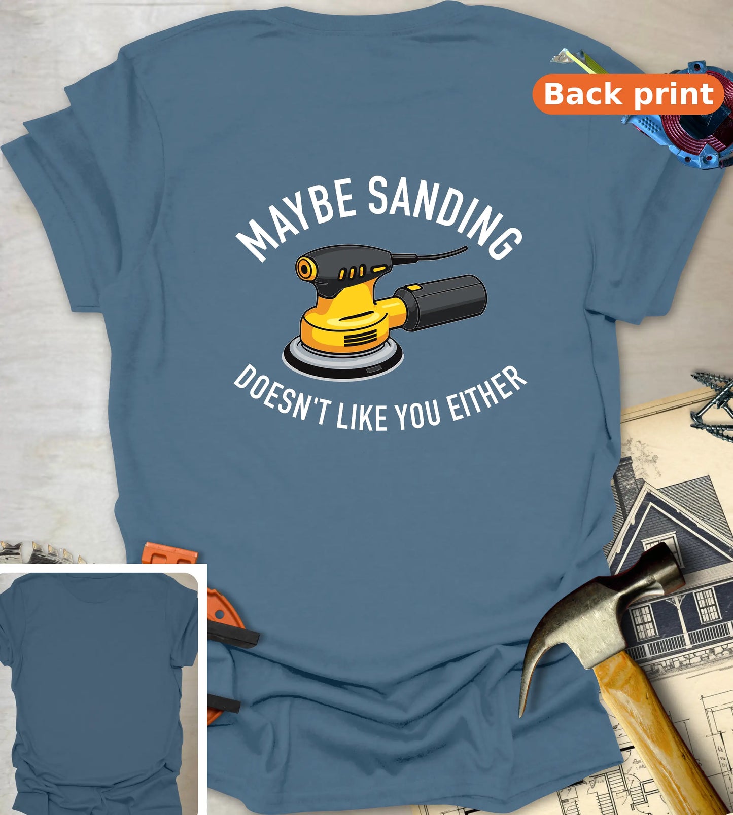 Sanding doesn't like you - Indigo Blue