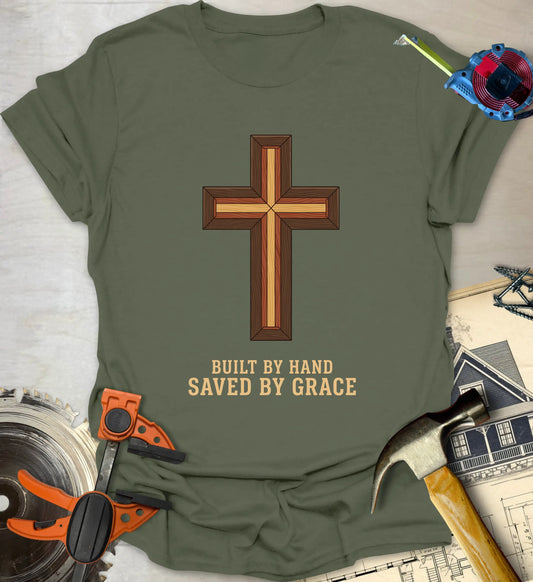 Saved by Grace - Military Green