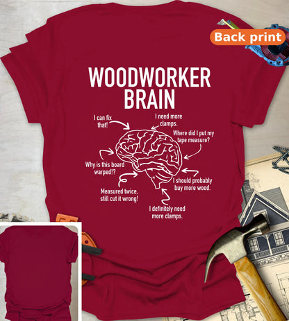 Woodworker Brain - Cardinal Red