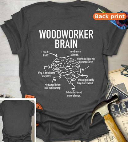 Woodworker Brain - Dark Heather